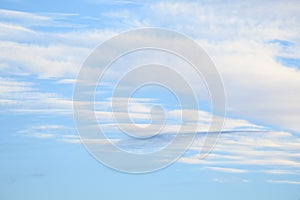 Light and airy cloudscape, white clouds and blue sky as a nature background