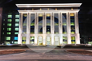 Light architecture - national library of Bucharest