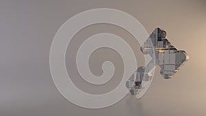 light background 3d rendering symbol of gavel icon