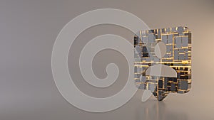 light background 3d rendering symbol of pin icon