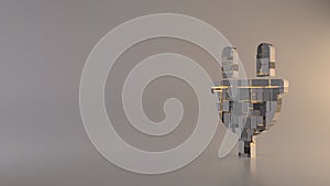 light background 3d rendering symbol of plug icon