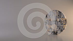 light background 3d rendering symbol of surprise icon