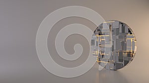 light background 3d rendering symbol of time icon