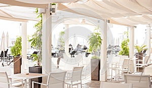 Light beach restaurant