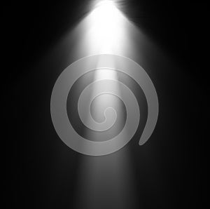 Light Beam From Projector. Vector illustration photo
