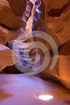 Light beam in Upper Antelope Canyon, Arizona
