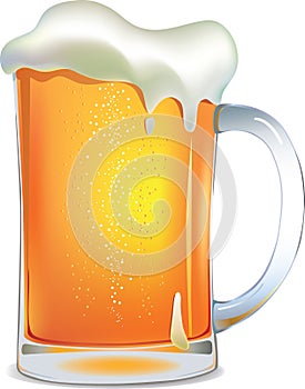 Light beer mug