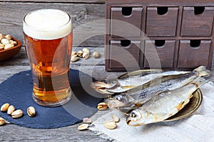 Light beer and stockfish - smelt and vobla