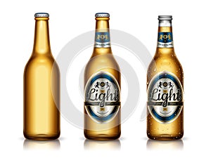 Light beer template mockup