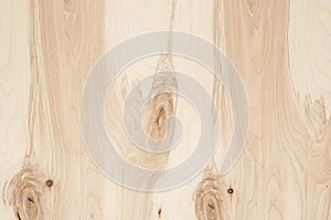 Light beige plywood vintage wood texture. Top view, wooden board.