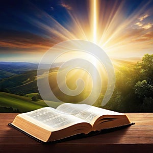 light bible holy religion background church book god
