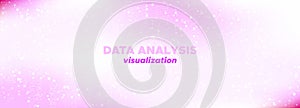 Light Binary Background. Matrix Vector. Shine