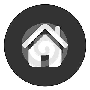 Light black & white home icon for websites photo