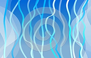 Light blue abstract image with vertical lines in the form of waves for your brand book. Elegant pattern with a gradient