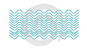 Light Blue Abstract Wavy Sound Equalizer Pattern, vector design Generative AI