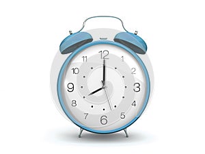 Light blue alarm clock