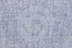 Light blue background from a textile material with wicker pattern, closeup