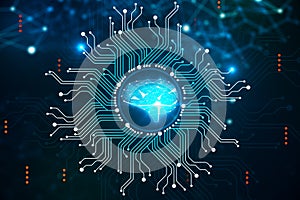 Light blue brain interface