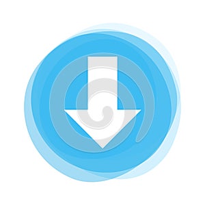 Light blue Button: Arrow Down
