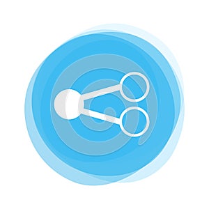 Light blue Button: Share