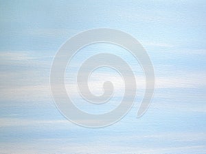 Light blue color acrylic painting on canvas background