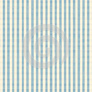 Light blue and cream checkered gingham fabric pattern background.