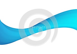 Light blue curve abstract background vector
