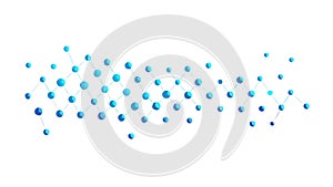 Light Blue Dot Gradient Texture Pattern, vector design Generative AI