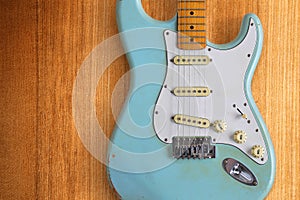 Light Blue Electric Guitar One