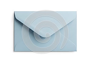 Light blue envelope on white background