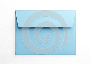 Light blue envelope on white background