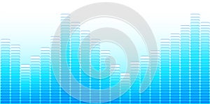 Light blue equalizer