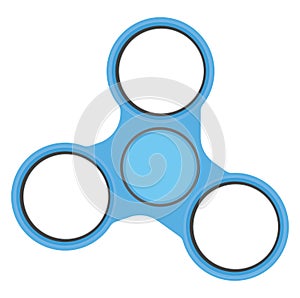 Light blue fidget spinner, icon