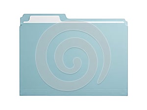 Light blue file folder