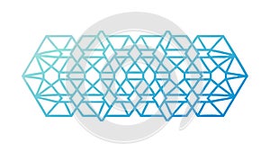 Light Blue Geometric Triangle Pattern Modern Abstract, vector design Generative AI