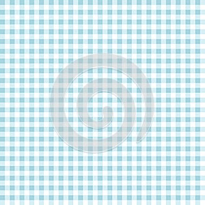 Light blue gingham check seamless pattern background