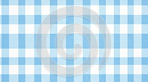 Light blue gingham pattern tablecloth