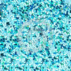 Light blue glitter, sparkle confetti texture. Christmas abstract background. Ideal seamless pattern.