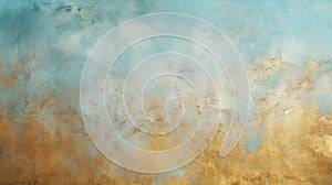 light blue and gold grunge texture