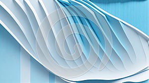 Light Blue gray golden and White background 3d Abstract photo