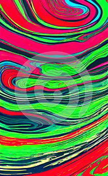Light Blue, Green  background with bent lines. Colorful illustration in abstract style with bent lines.