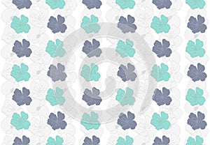 Light Blue Green Floral Pattern Background