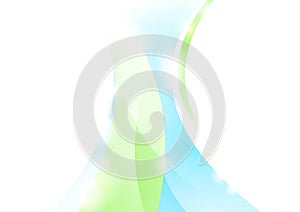 Light blue green minimal shiny waves abstract background