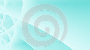 Light blue green modern abstract fractal background illustration with lines and curves. Text space. Professional business style. C