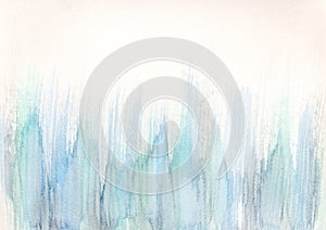 Light blue and green watercolor brush strokes abstract background