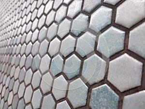 Light blue hexagon pattern