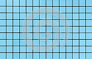 Light blue mosaic tiles texture