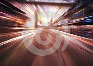 Light blue motion blur background .