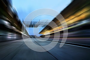 Light blue motion blur background .