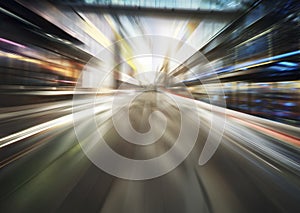 Light blue motion blur background